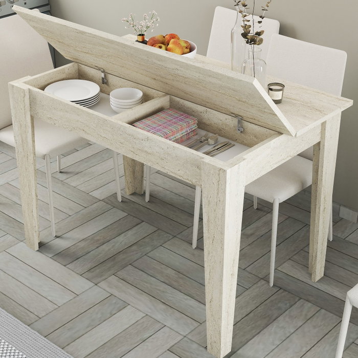 Hanah Home Mesa de cocina Kiev - Travertino